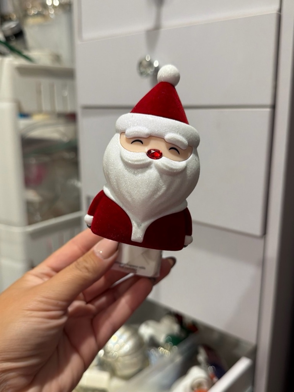 Bath & Body Works Red and White Santa Night Light Plug-In